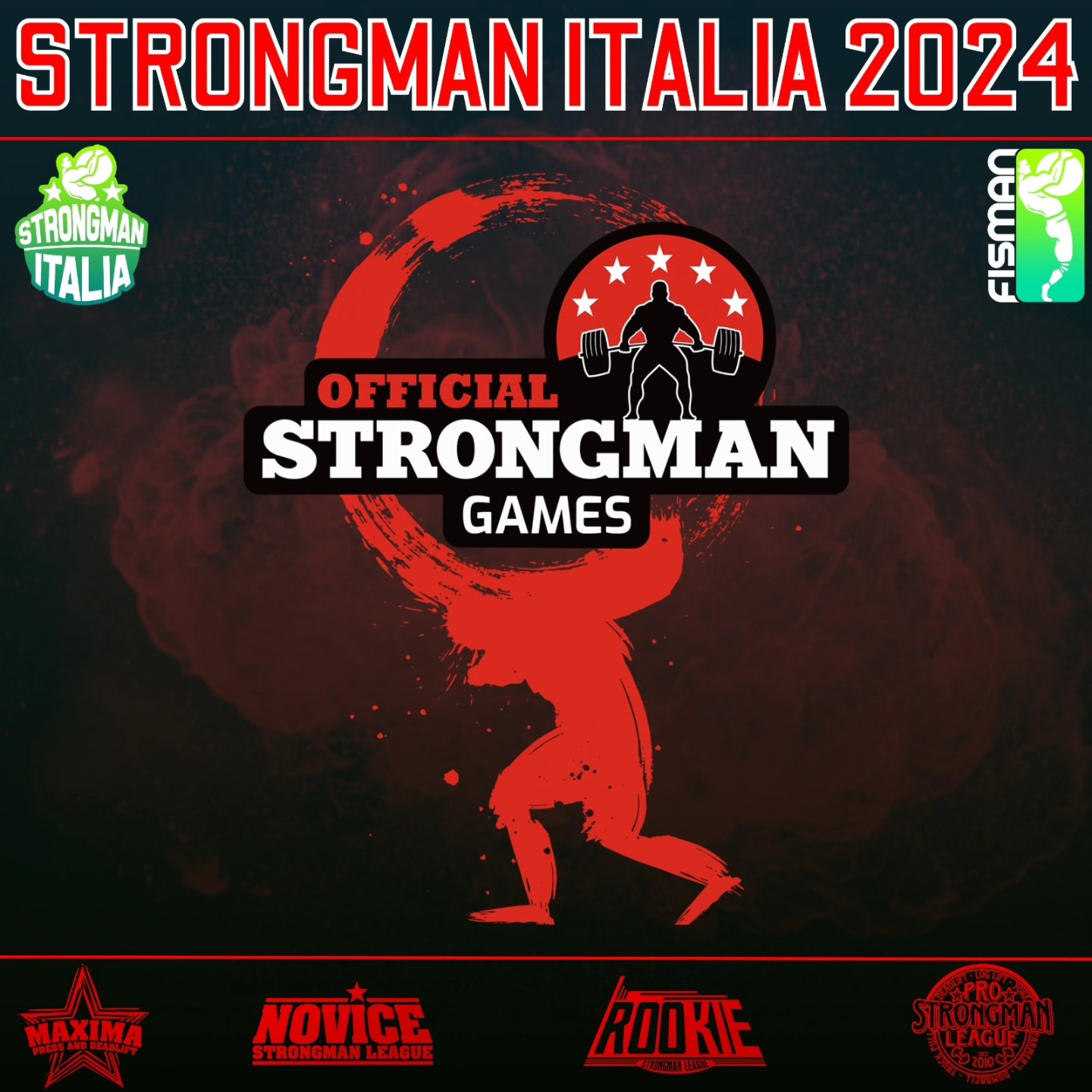 EUROPEI E MONDIALI OSG 2025, STRONGMAN ITALIA ANCORA OFFICIAL PARTNER IN ESCLUSIVA!!!