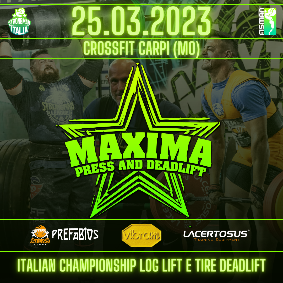 Maxima Log Lift & Tyre Deadlift 2023 - Carpi (MO)